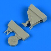 QIC48805 [1/48 レジン製ディティールアップパーツ A-1J スカイレイダー尾輪(タミヤ用)]