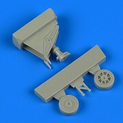 QIC48806 [1/48 レジン製ディティールアップパーツ A-1H スカイレイダー尾輪(タミヤ用)]