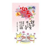 年賀はがき スタンダードカラー 5枚 A04