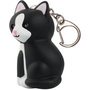 KG02814 [KeyGear 白黒猫ライト]