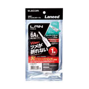 LANケーブル カテゴリー6A準拠 爪折れ防止/フラット ヨリ線 ホワイト 1m LD-GFAT/WH10