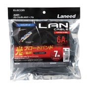 LANケーブル カテゴリー6A準拠 スタンダード ヨリ線 ブラック 7m LD-GPA/BK7