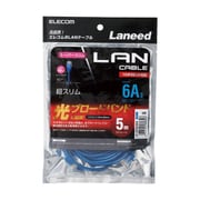 LANケーブル カテゴリー6A準拠 スーパースリム ヨリ線 ブルー 5m LD-GPASS/BU5