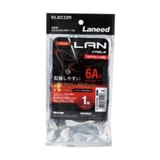 LANケーブル カテゴリー6A対応 やわらか ヨリ線 ブラック 1m LD-GPAYC/BK1