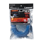 LANケーブル カテゴリー6A対応 やわらか ヨリ線 ブルー 15m LD-GPAYC/BU15