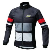3555-BL-6-XL [ウィンドブレーク プリントジャケット XLサイズ ブラック]