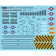 WOLWD48004 [F-5A/C スコシタイガー デカール アメリカ空軍、南ベトナム空軍(キネティック用) 1/48 デカールシリーズ No.48004]