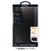 LP-XPXC1LPBK [Xperia XZ1 Compact用 薄型PUレザーフラップケース 「PRIME」 ブラック]