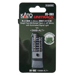 Amazon | KATO Nゲージ 車止め線路C 66mm (標識灯点灯仕様) 20