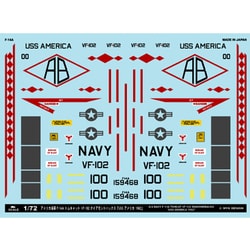 A-72106 [1/72 アシタのデカールシリーズ アメリカ海軍 F-14A VF-102 ダイアモンドバックス USSアメリカ 1982]
