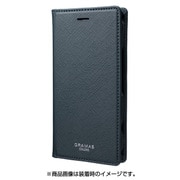 CLC-61517NVY [Xperia XZ1 Compact ケース GRAMAS “EURO Passione” Book PU Leather Case ネイビー]
