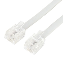 DC-203/WH [電話機コード 6極2芯 白 3m]