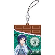 ラブライブ！サンシャイン！！ チョコ型ラバーストラップ 松浦果南 [キャラクターグッズ]