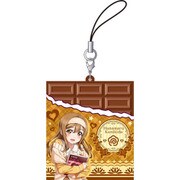 ラブライブ！サンシャイン！！ チョコ型ラバーストラップ 国木田花丸 [キャラクターグッズ]