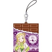 ラブライブ！サンシャイン！！ チョコ型ラバーストラップ 小原鞠莉 [キャラクターグッズ]