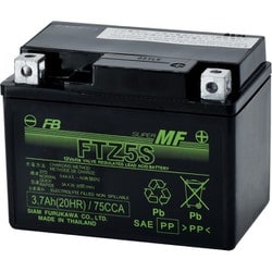 バイク用バッテリー 液入充電済み FTZ5S
