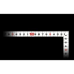 曲尺同厚 ホワイト 50㎝/1尺5寸 併用目盛 名作 11109