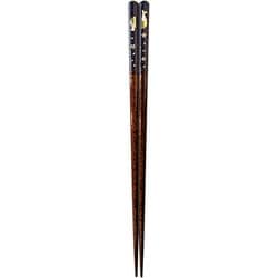 箸 金紋 満月うさぎ 23cm