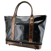 WE-BB1704 ワールドイーグルボストンバッグ Black×Camel