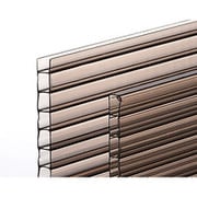 ポリカ中空ボード ブラウンスモーク 4x910x1820mm 2枚入 KTP1894W-2-2