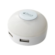 USB電源アダプタ 最大出力3.4A USB-A×2 LEDライト搭載 スイングプラグ採用 白色 IPA-34LLW/WH