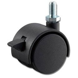 双輪キャスター 40mm ストップ付 KWN-41S
