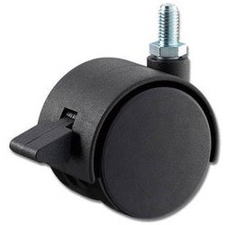 双輪キャスターボルト 50mm ストップ機能付き KWN-51S