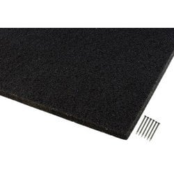 吸音カラー硬質フェルトボード 300x300mm ブラック KQFT309-10