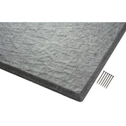 吸音カラー硬質フェルトボード 400x400mm グレー KQFTM49-1