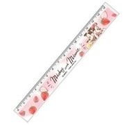 ミッキー&ミニー スリム15cm定規 イチゴ 48290