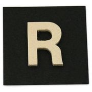 PSB25-R [シナベニヤ製 抜き文字 25mm R]