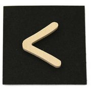 PSB25-ク [シナベニヤ製 抜き文字 25mm く]