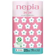 ネピア ネピネピ トイレットロール 12ロール（25ｍ） ダブル 桜の香り [パルプ]
