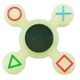 HAND SPINNER PS CONTROLLER WH [ハンドスピナー コントローラー ホワイト]