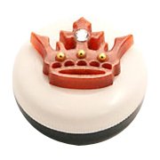 朱肉・スタンプ台 Oshare朱肉 メンズデザイン メンズ002クラウン