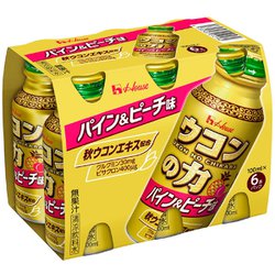 ウコンの力 パイン＆ピーチ味 100mｌ×6