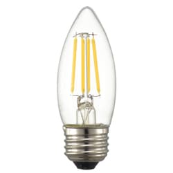 LED電球 フィラメント シャンデリア形 E26 40W相当 電球色 LDC4L C6