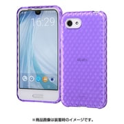 AQUOS R compact TPUソフトケース キラキラ バイオレット RT-AQRCOC7/V