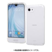 AQUOS R compact TPUソフトケース コネクタキャップ付き クリア RT-AQRCOTC10/CM