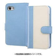 AQUOS R compact 手帳型ケース ノーブル ブルー/ホワイト RT-AQRCOLBC10/AW