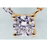 0002408483 K10(Y/P/W) ダイヤネックレス Tiny Glitter