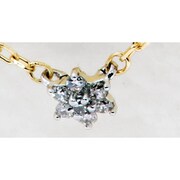0002406623 K10WG/YG ダイヤネックレス Tiny Glitter