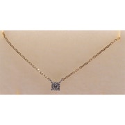 0002408113 K10WG/YG ダイヤネックレス Tiny Glitter