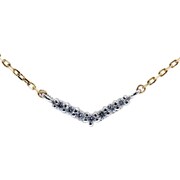 0002403893 K10WG/YG ダイヤネックレス Tiny Glitter