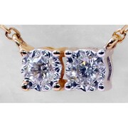 0002409363 K18(Y/W) ダイヤネックレス Luxurious
