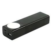 AppleWatch対応 非接触&Lightningケーブル内蔵リチウムバッテリー 5200mAh BK LT-MC-AW-BK