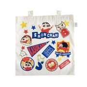 クレヨンしんちゃん エコマーク付コットンバッグ ワッペンちらし [キャラクターグッズ]