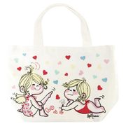 水森亜土 マチ付バッグ ハート [キャラクターグッズ]