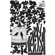 ウォールステッカー Birdcage of the night AY9047 N-8361