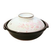萬古焼 私の土鍋シリーズ 京型土鍋 6号 (1人用) 桜 5035-4065